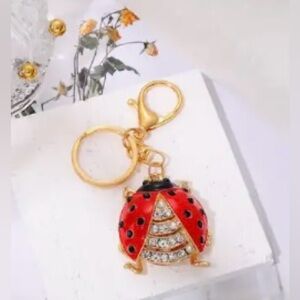 Ladybug bling bag charm / Keychain